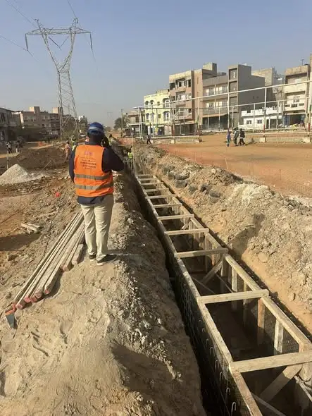 Travaux pénétration route Cité Tacco